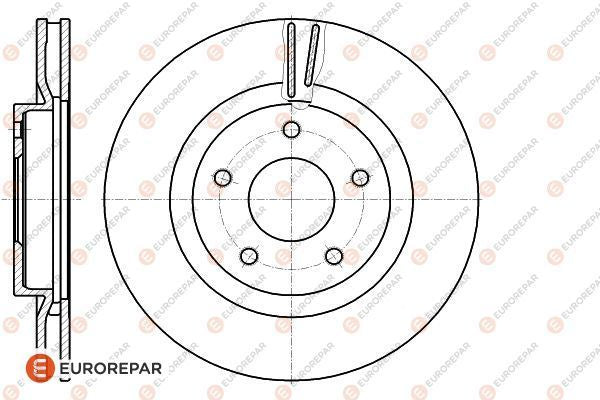 Brake Disc OEM (EUROREPAR) 1618889580