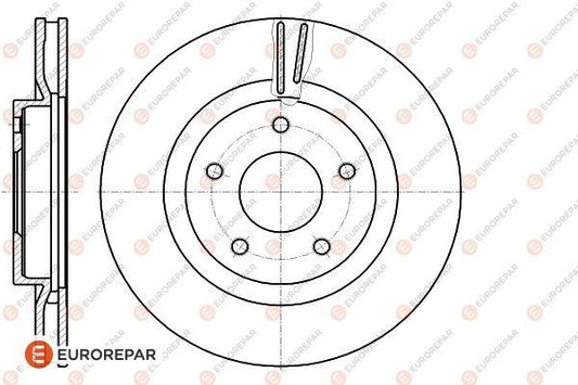 Brake Disc OEM (EUROREPAR) 1618889580