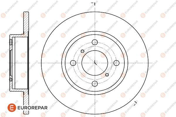 Brake Disc OEM (EUROREPAR) 1618869880