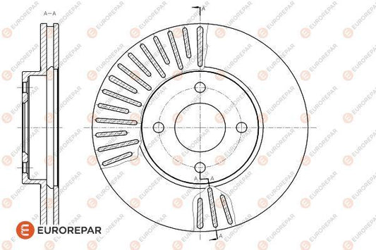 Brake Disc OEM (EUROREPAR) 1622814680