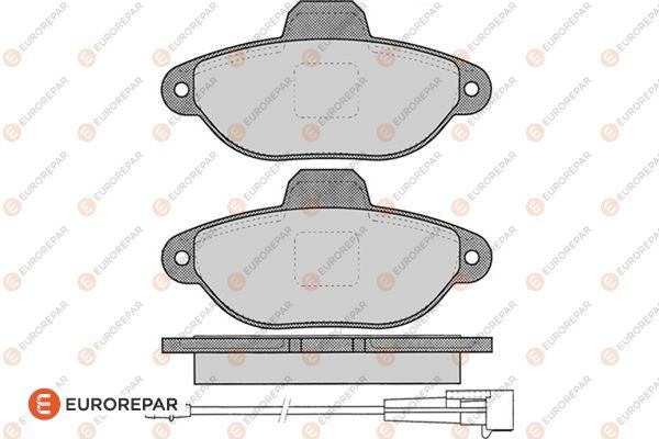 Brake Pad Kit OEM (EUROREPAR) 1617252680