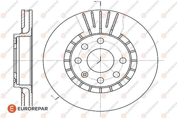 Brake Disc OEM (EUROREPAR) 1618879080