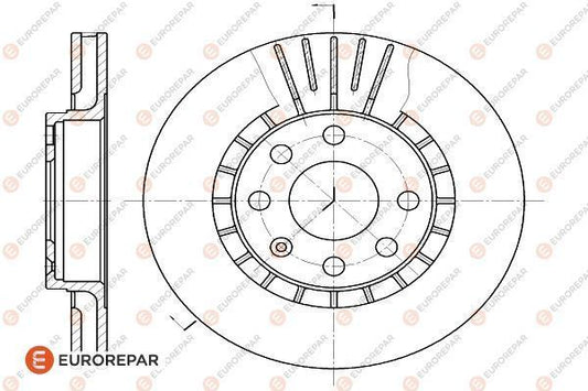 Brake Disc OEM (EUROREPAR) 1618879080