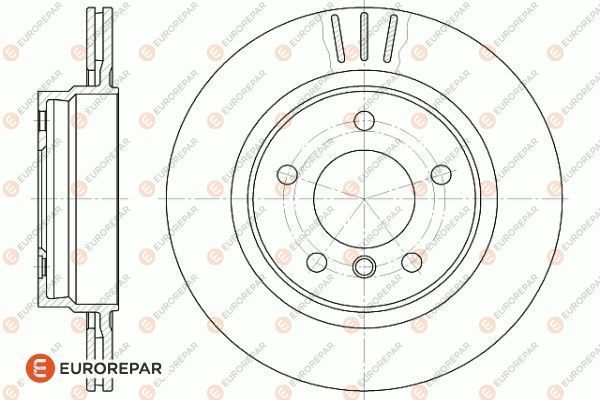 Brake Disc OEM (EUROREPAR) 1618879980