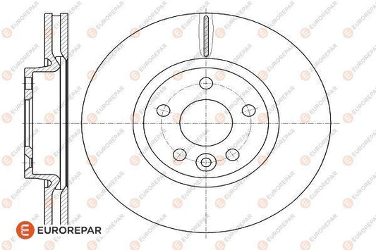 Brake Disc OEM (EUROREPAR) 1618889380