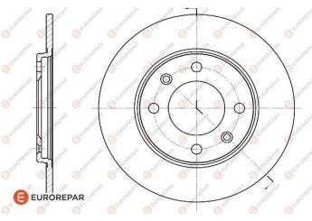 Brake Disc OEM (EUROREPAR) 1618862080