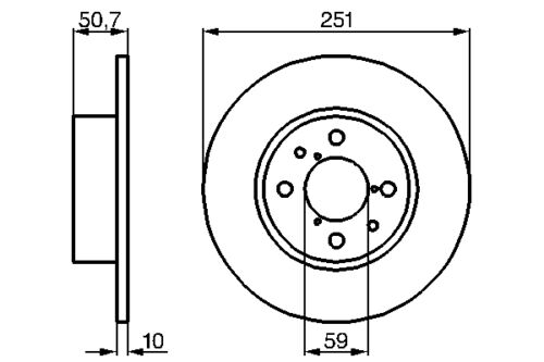 Brake Disc OEM (FIAT OEM) 46831042