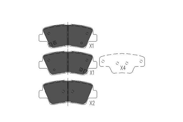 Brake Pad Kit OEM (NISSAN OEM) 48413350D0