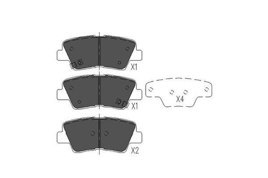 Brake Pad Kit OEM (NISSAN OEM) 48413350D0