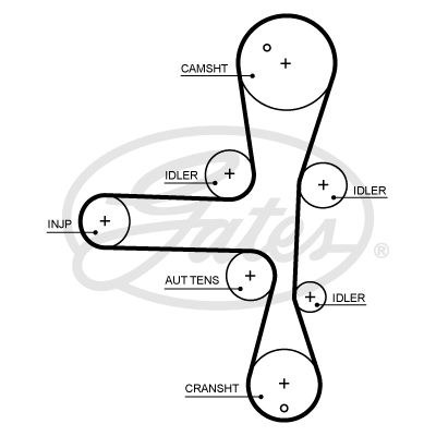 Timing Belt PSA Group/Vauxhall 55485931