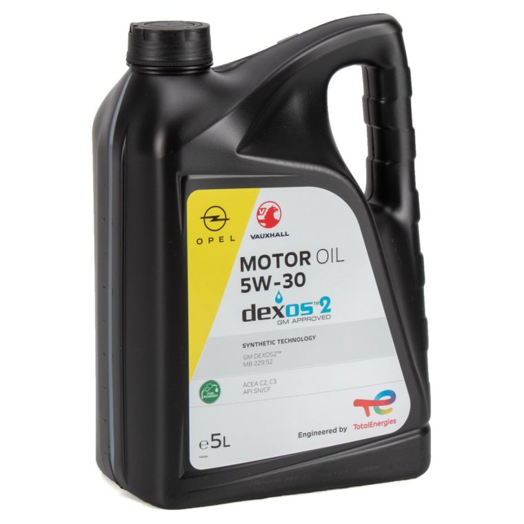Genuine Vauxhall 5W-30 Dexos 2 Engine Oil 5L